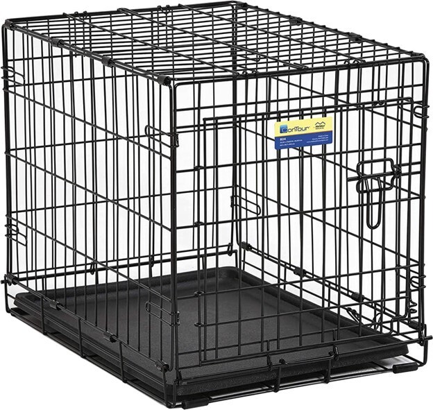MidWest Contour Wire Dog Crate Single Door