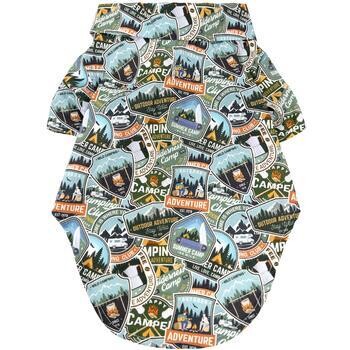 Hawaiian Camp Pet Shirt - Camping Adventure