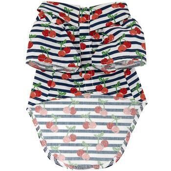 Hawaiian Camp Pet Shirt - Cherry Stripe