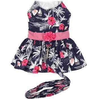 Dog Dress with Matching Leash - Moon Light Sails