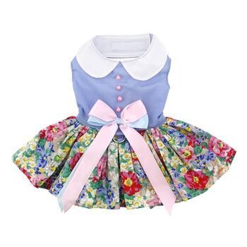 Spring Floral Dress with Matching Leash