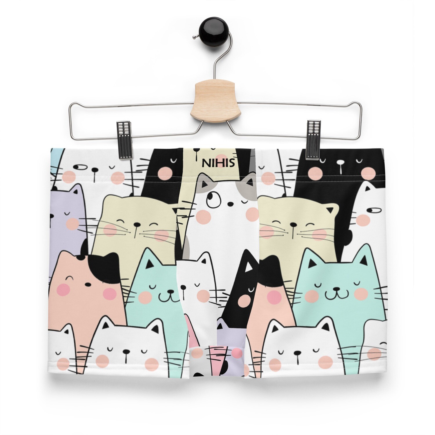 Colorful cartoon cats boxer shorts