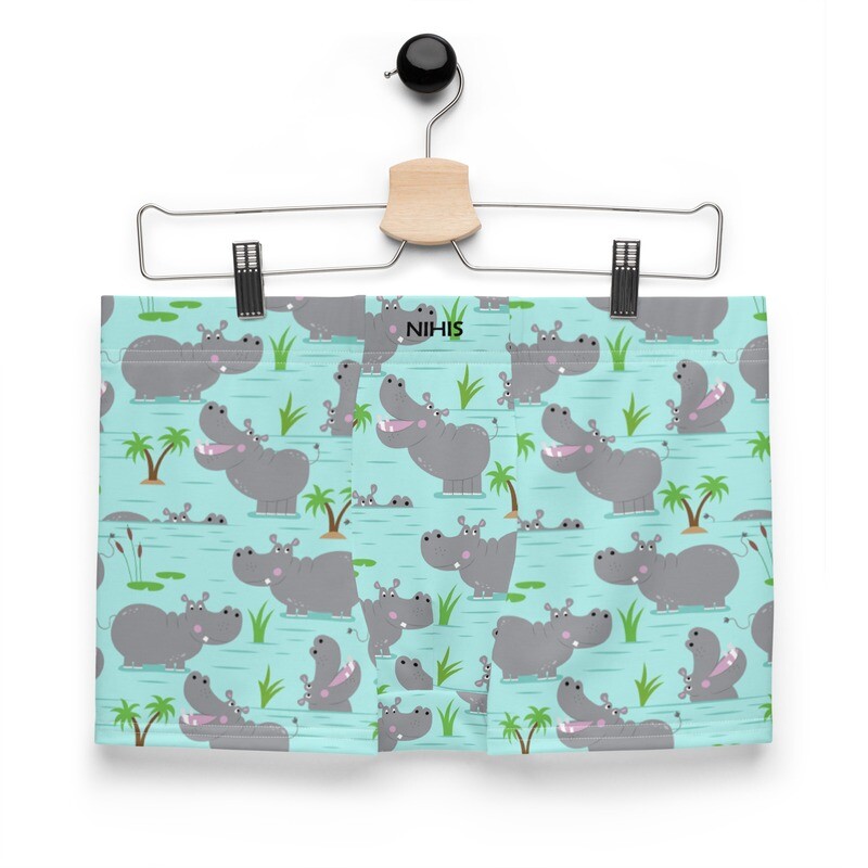 Funny hippo boxer shorts