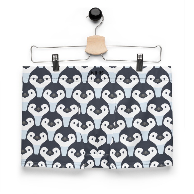 Funny cartoon penguin boxer shorts