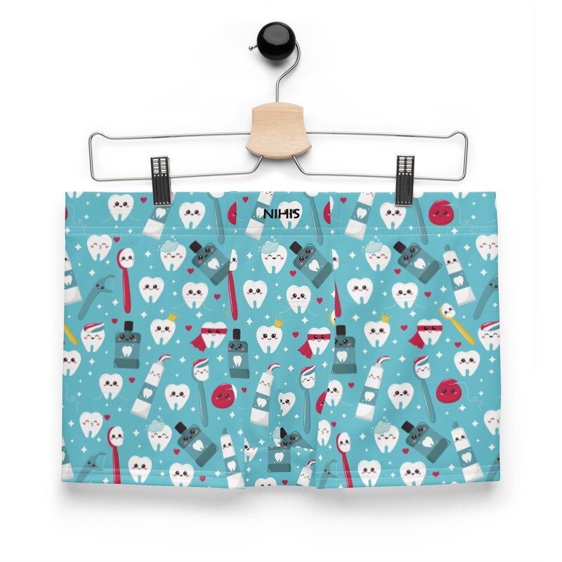 Funny tooth pattern boxer shorts