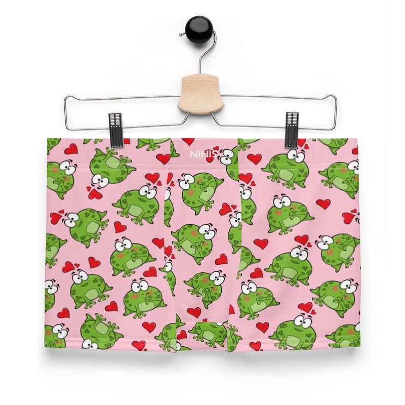 Pink frogs boxer shorts