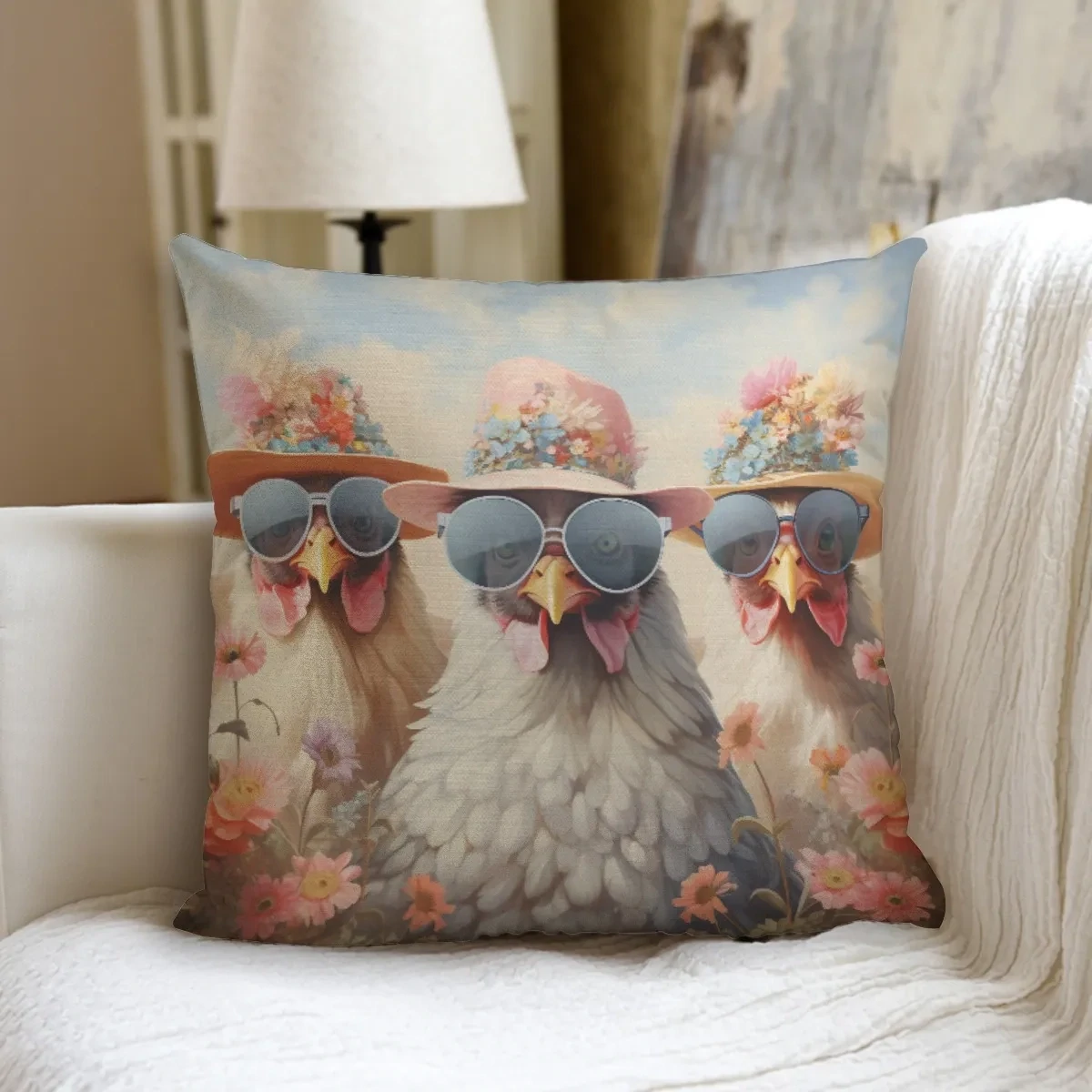 Funny chicken pillow