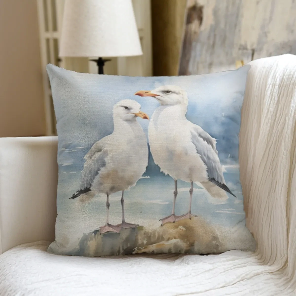 Seagulls pillow