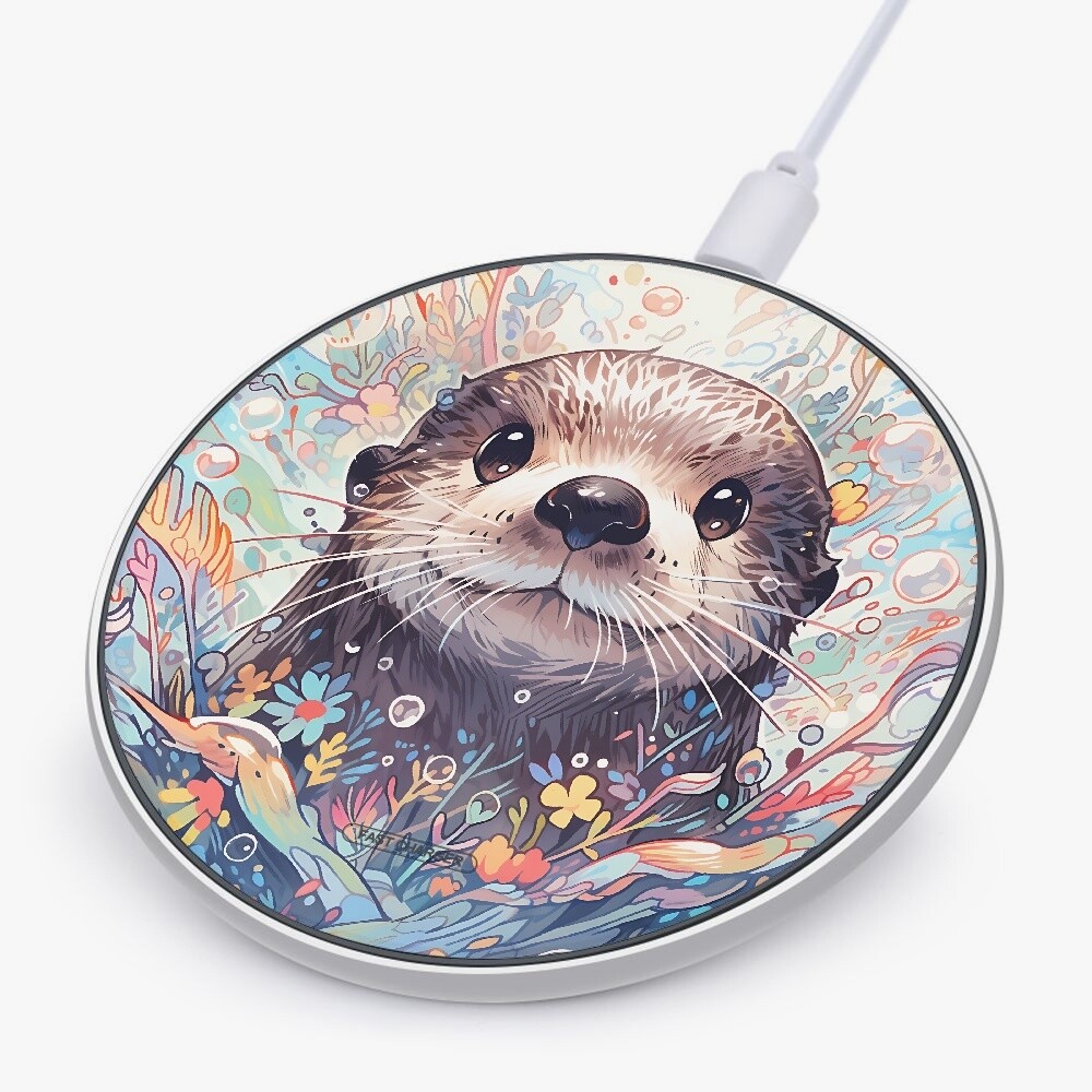 Cell Phone Charger 10W Fast Wireless Power Mat with Otter