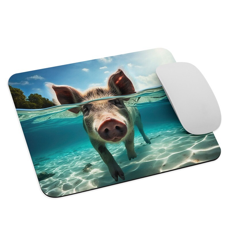 Piggy underwater mouse pad