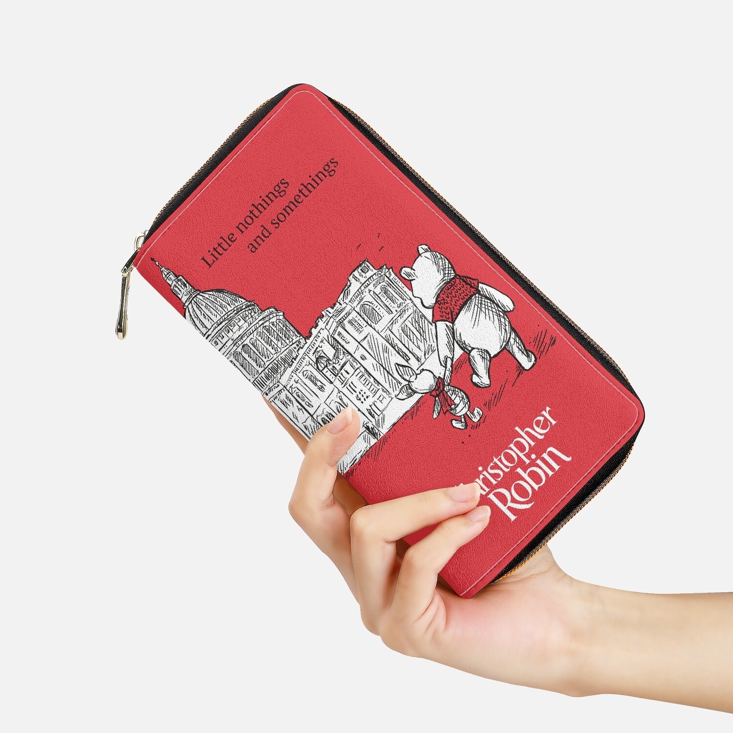 Long zip Winnie Pooh &quot;little nothings and somethings&quot; wallet