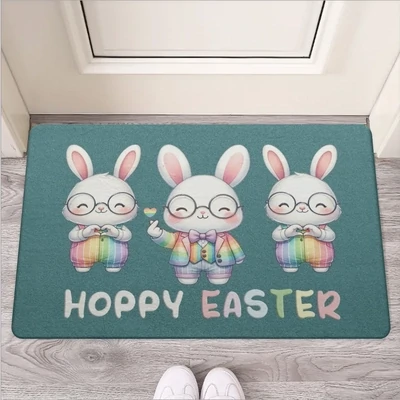 "Hoppy Easter" Osterhasen Fußmatte