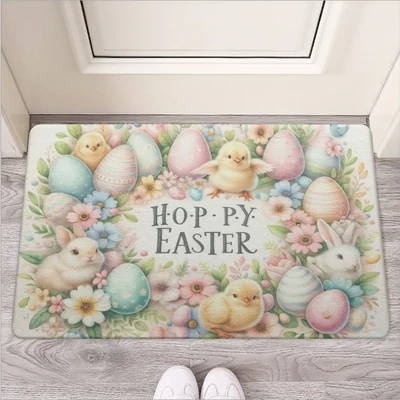 "Hoppy Easter" Ostern Fußmatte