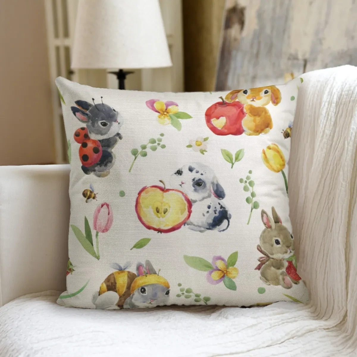 Cute bunny pillow
