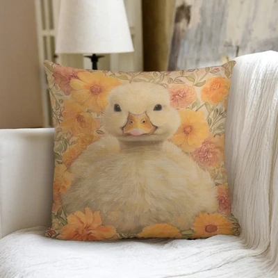 “Farmhouse” duckling pillow