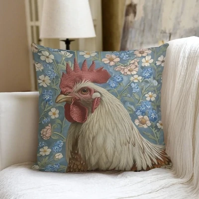 “Farmhouse” Rooster Pillow