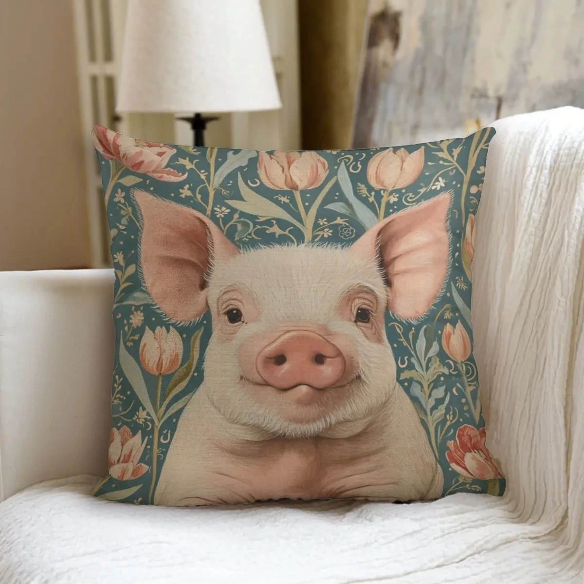 “Farmhouse” piggy pillow