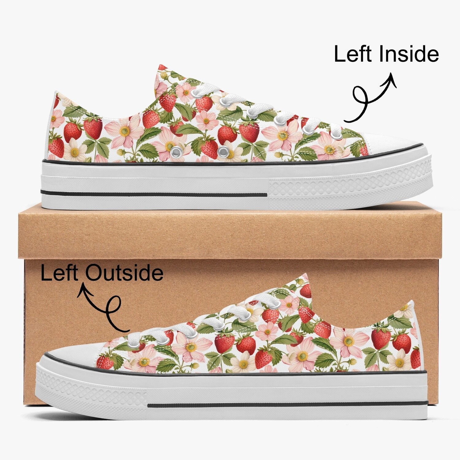 Leichte Erdbeere Low-Top Schuhe