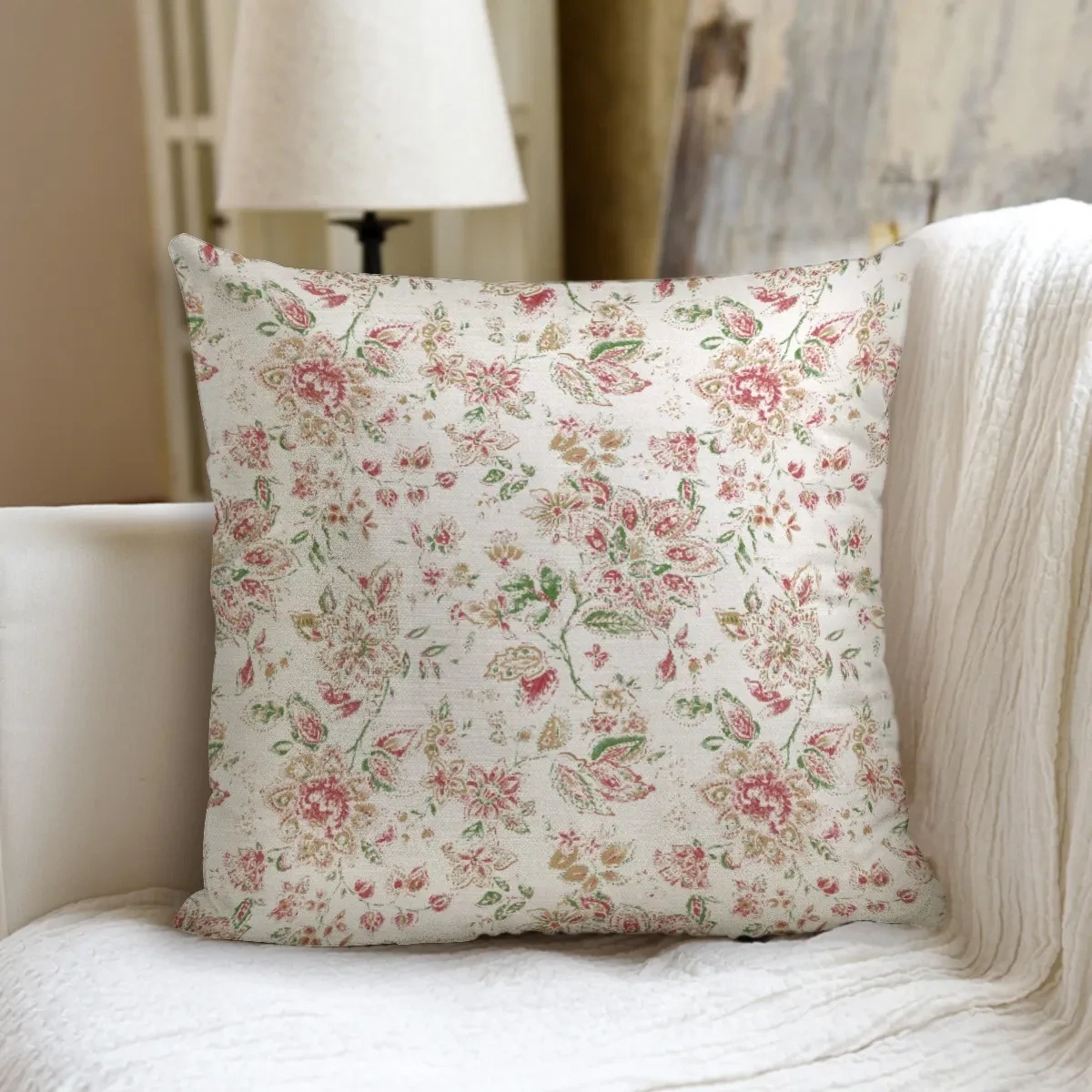 Shabby Chic Floral Pillow