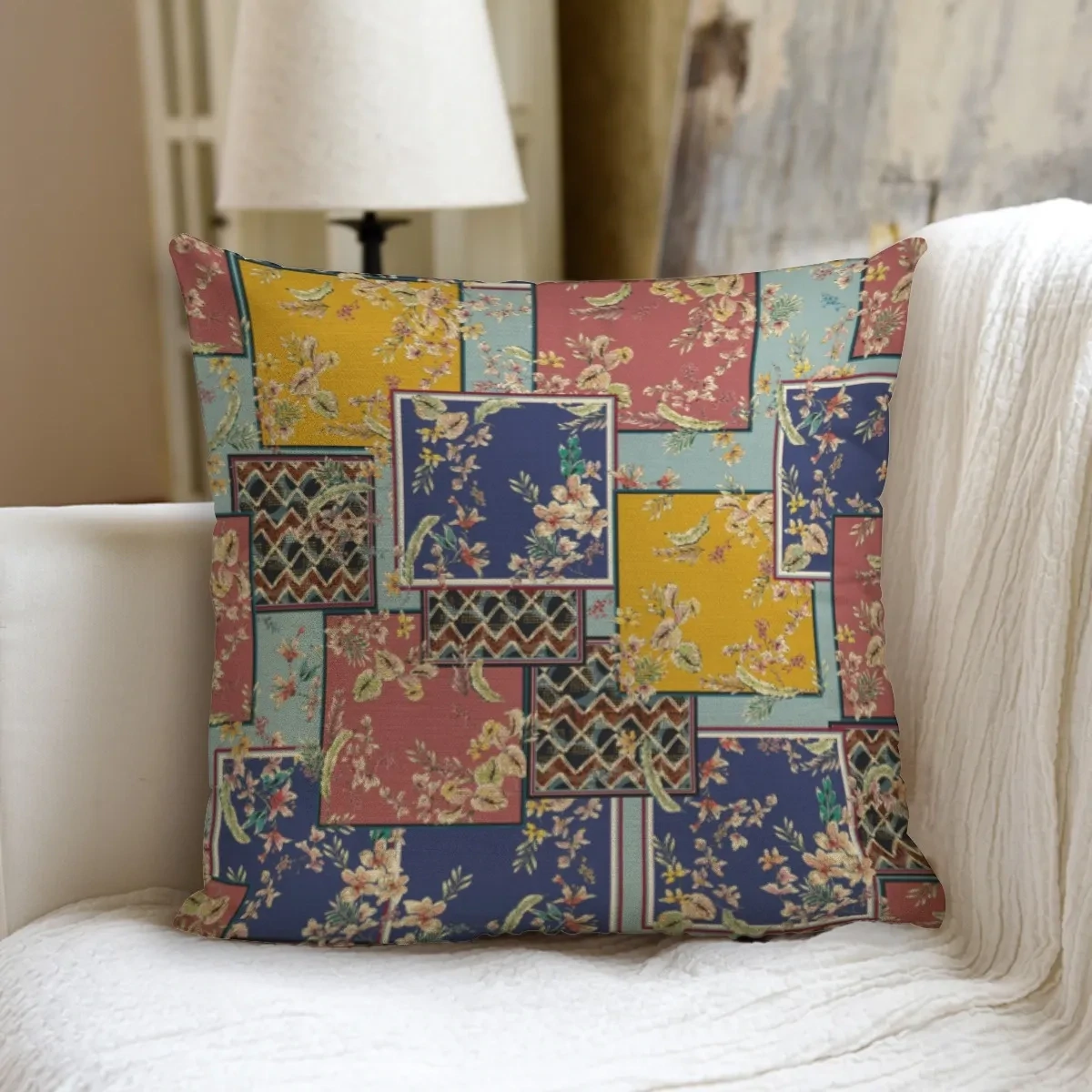 &quot;Blossoming Midsummer&quot; pillow