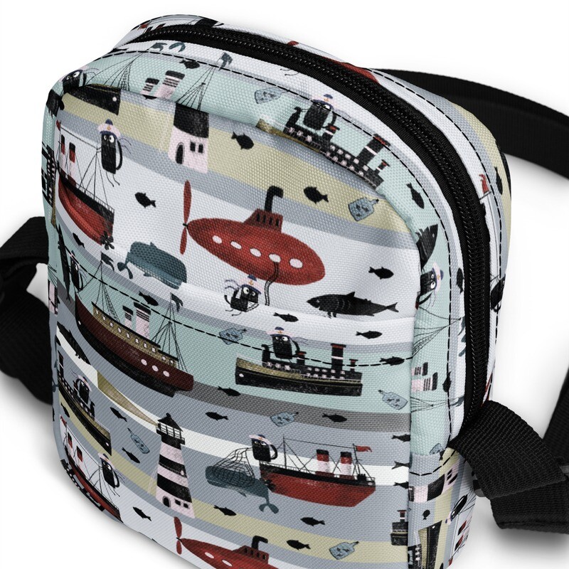 Maritime cats utility shoulder bag