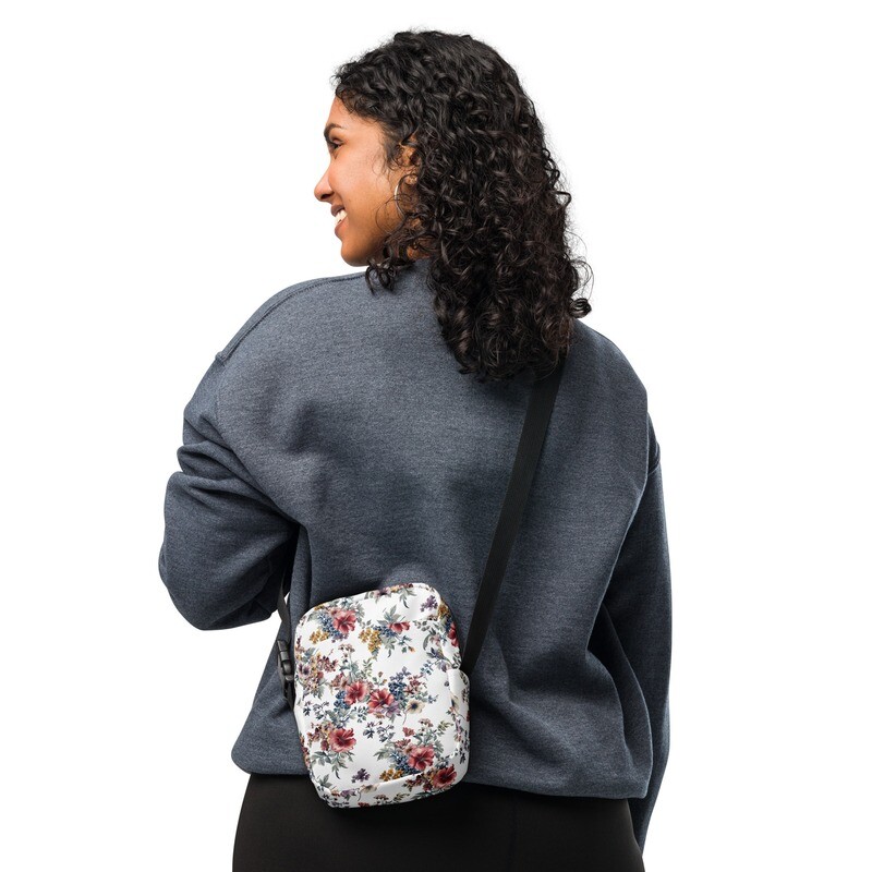 Bouquet Flowers utility shoulder bag