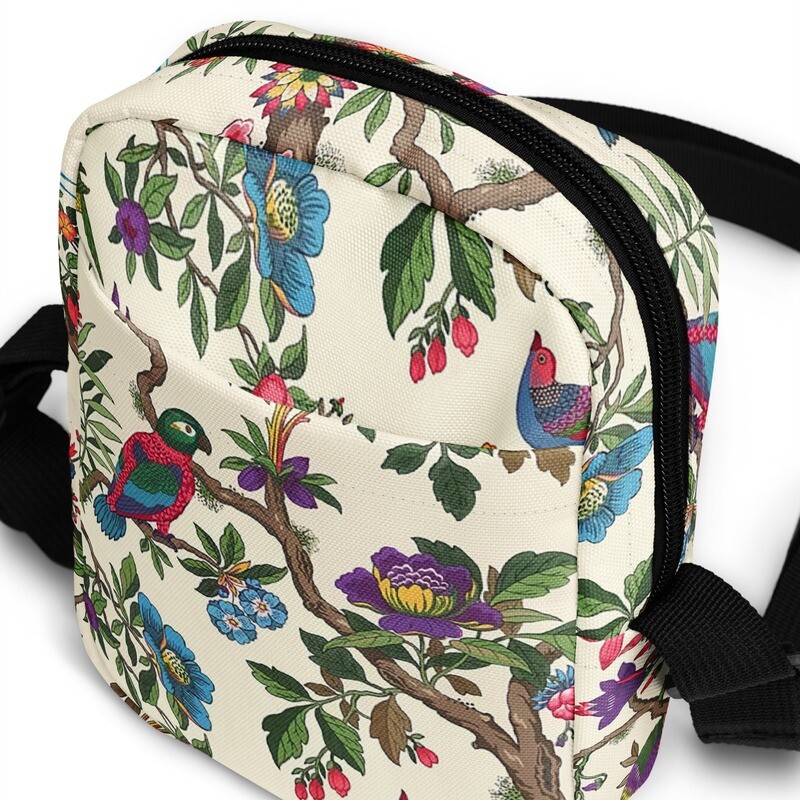 Tropical Birds Utility Crossbody Bag