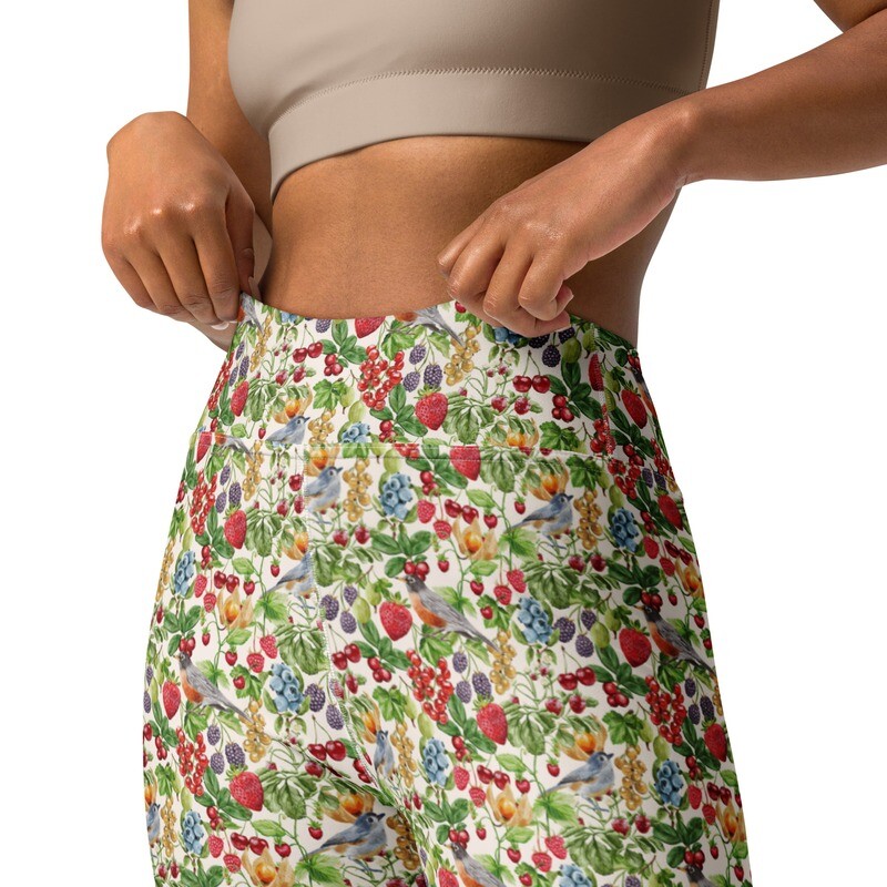 &quot;Fruity Garden&quot; high-waist leggings