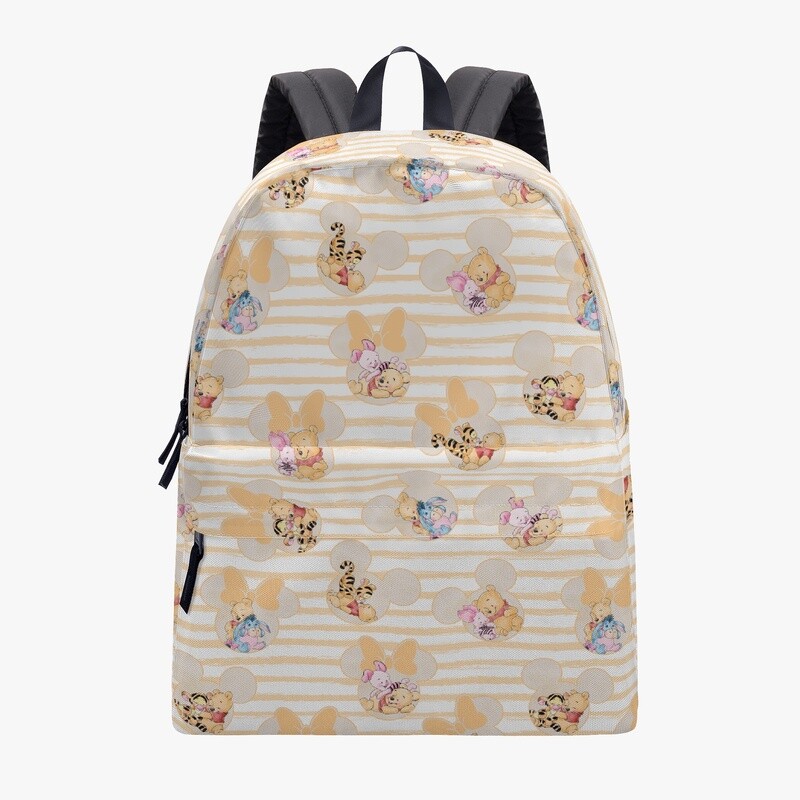 Backpack yellow stripes Winnie the Pooh