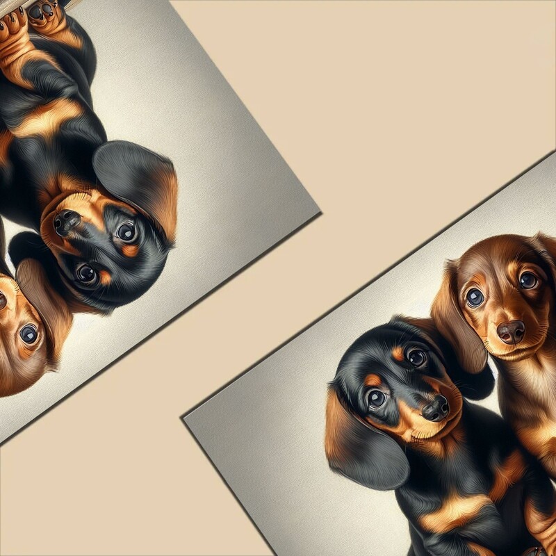 Leather floor mat Dachshund - dog breed