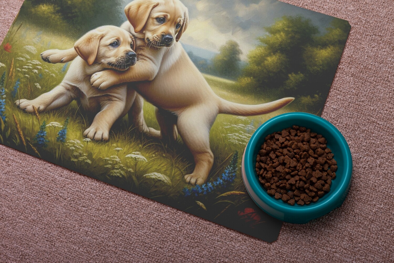 Leather floor mat Labrador - dog breed