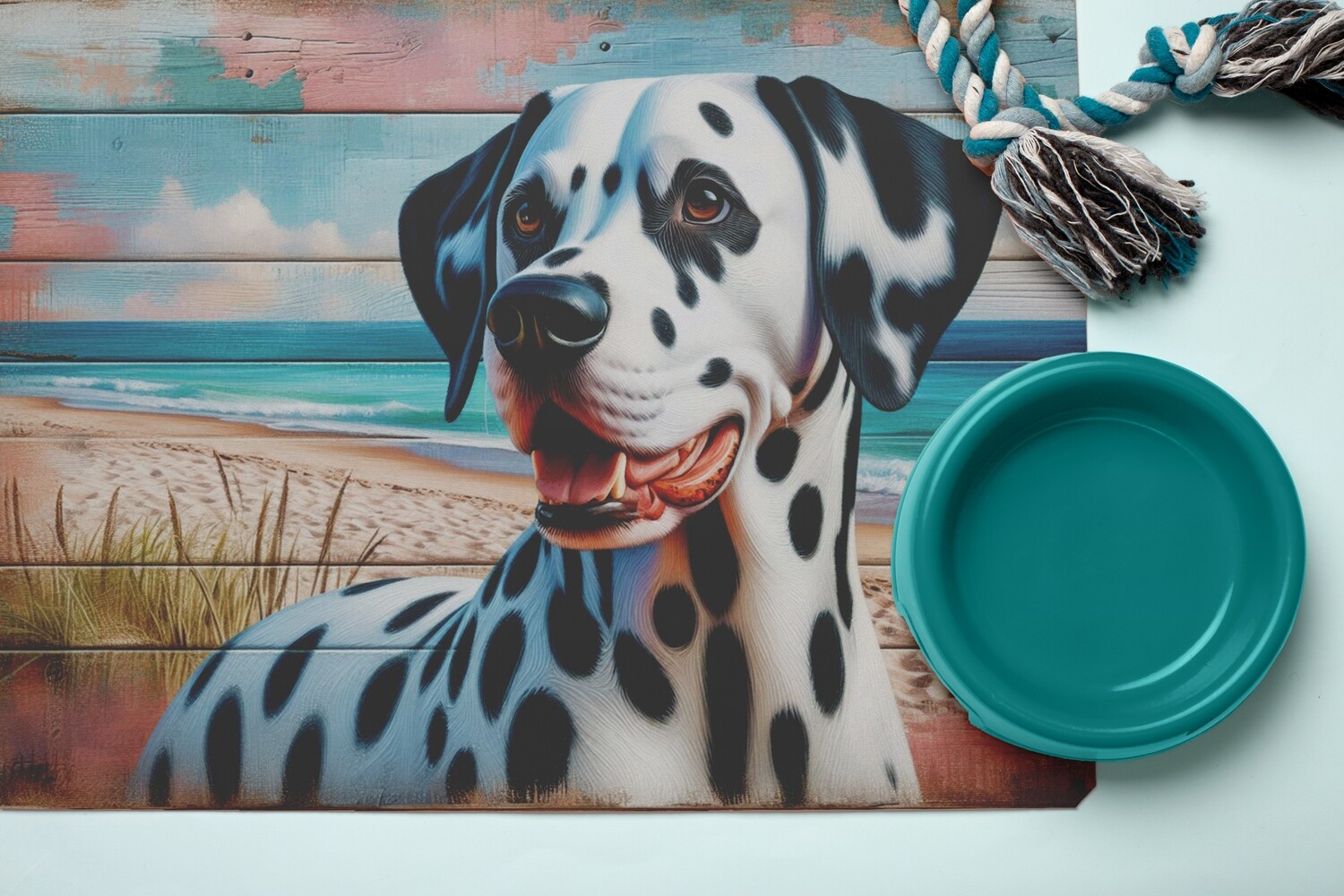 Leather floor mat Maritime - Dalmatian