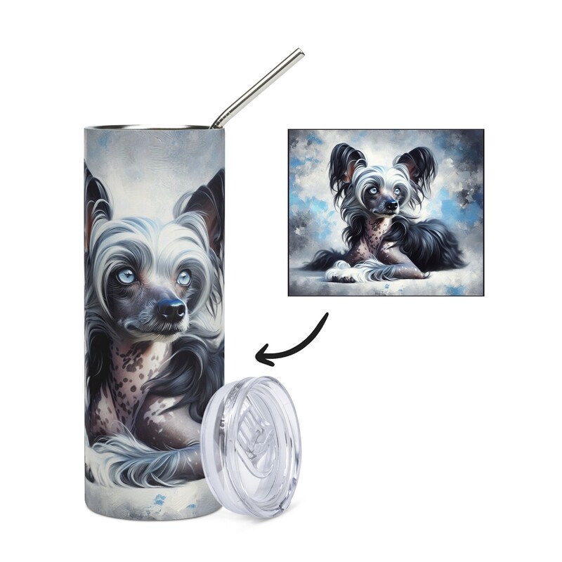 Chinese Crested Dog Stainless Steel Mug - Tumbler