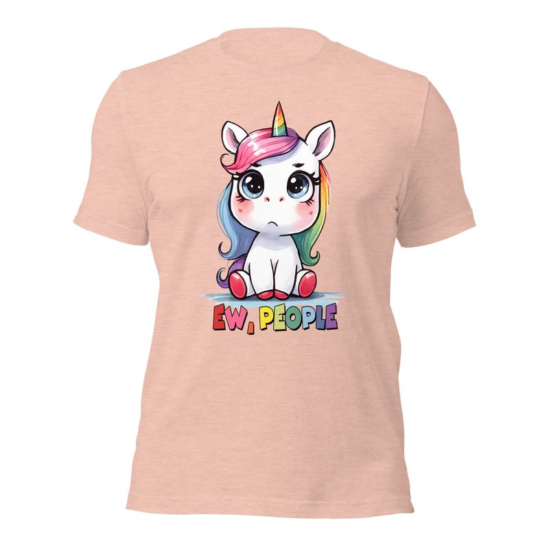 Unisex T-Shirt &quot;Ey, People&quot; Unicorn