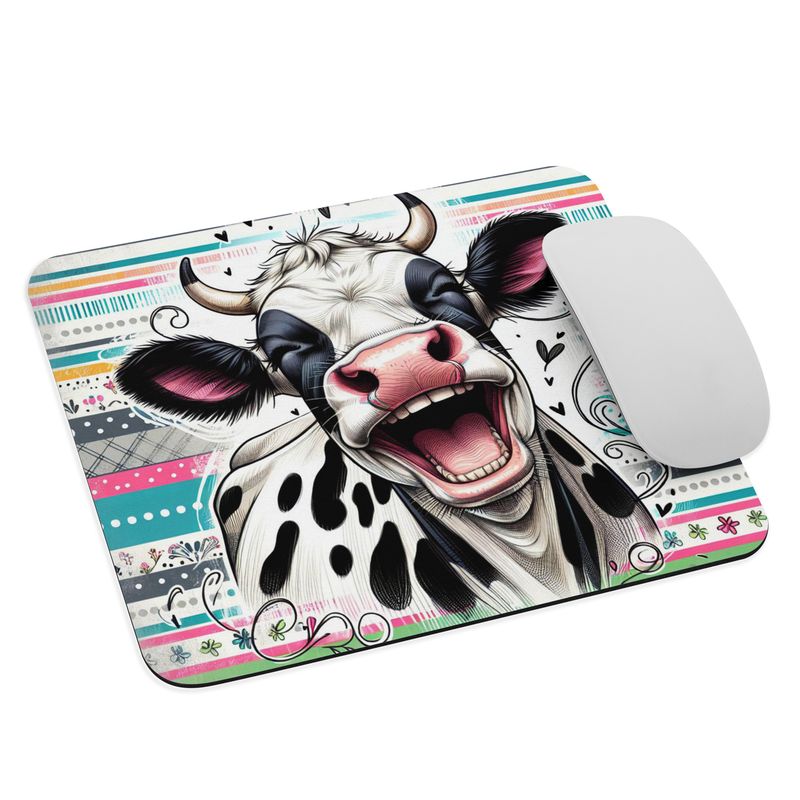 Laughing cow mouse pad