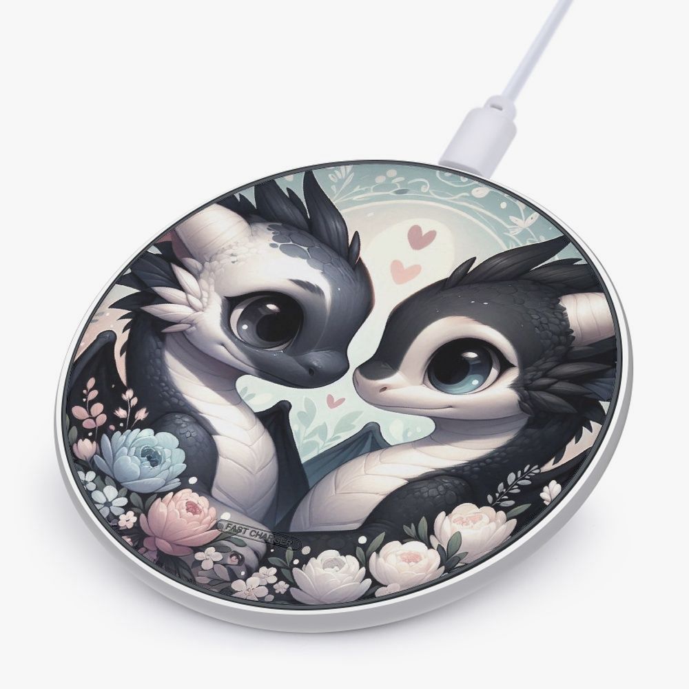 Charger 10W Fast Wireless Power Mat Dragon - Cartoon Style