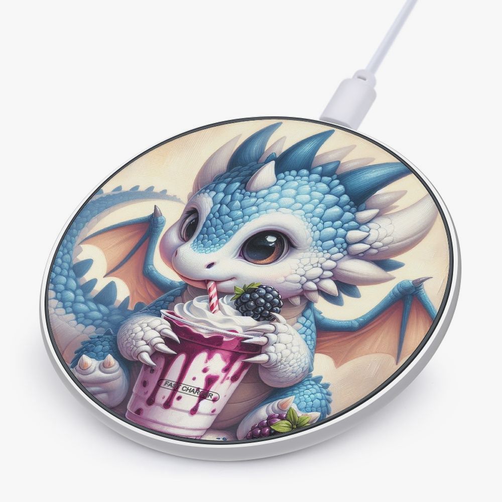 Charger 10W Fast Wireless Power Mat Dragon - Blackberry Milkshake