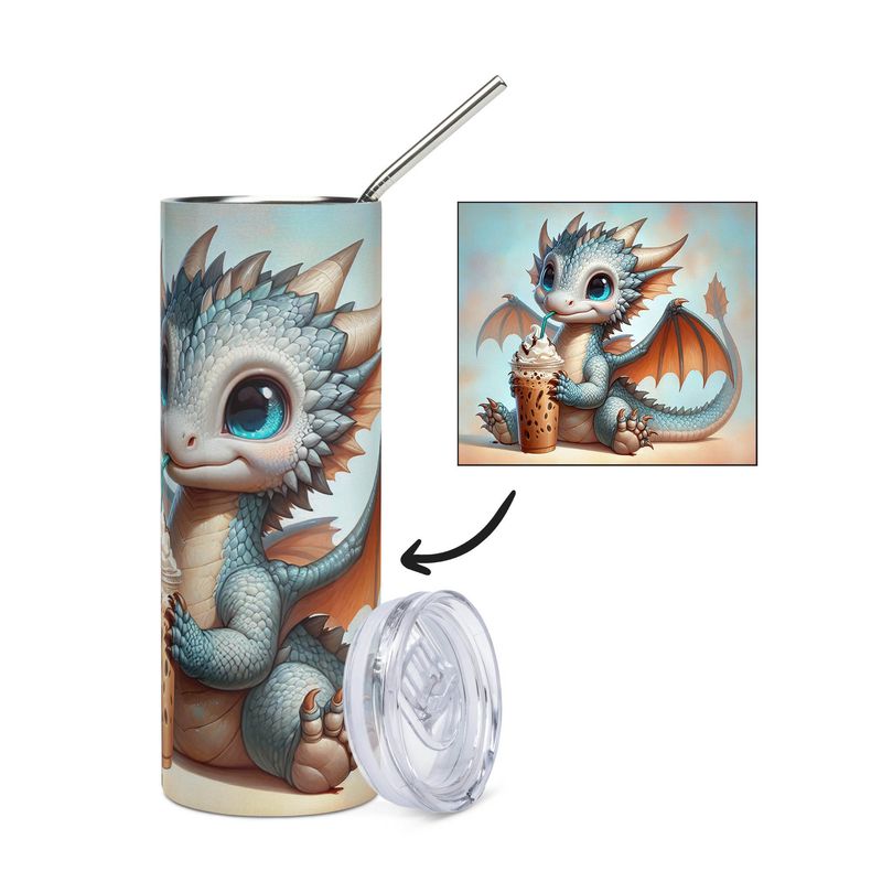 Dragon - Iced Coffee Stainless Steel Cup - Tumbler