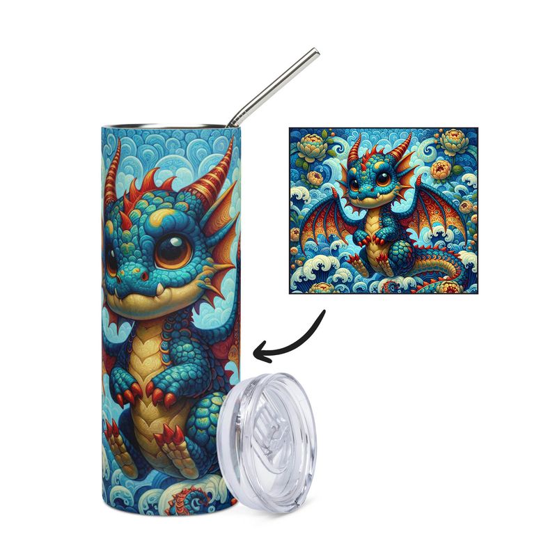 Blue Dragon Stainless Steel Mug - Tumbler