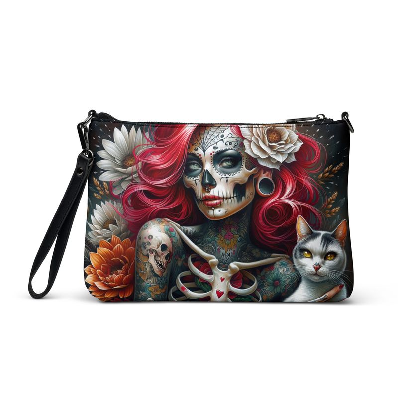 Shoulder bag skeleton woman - cat