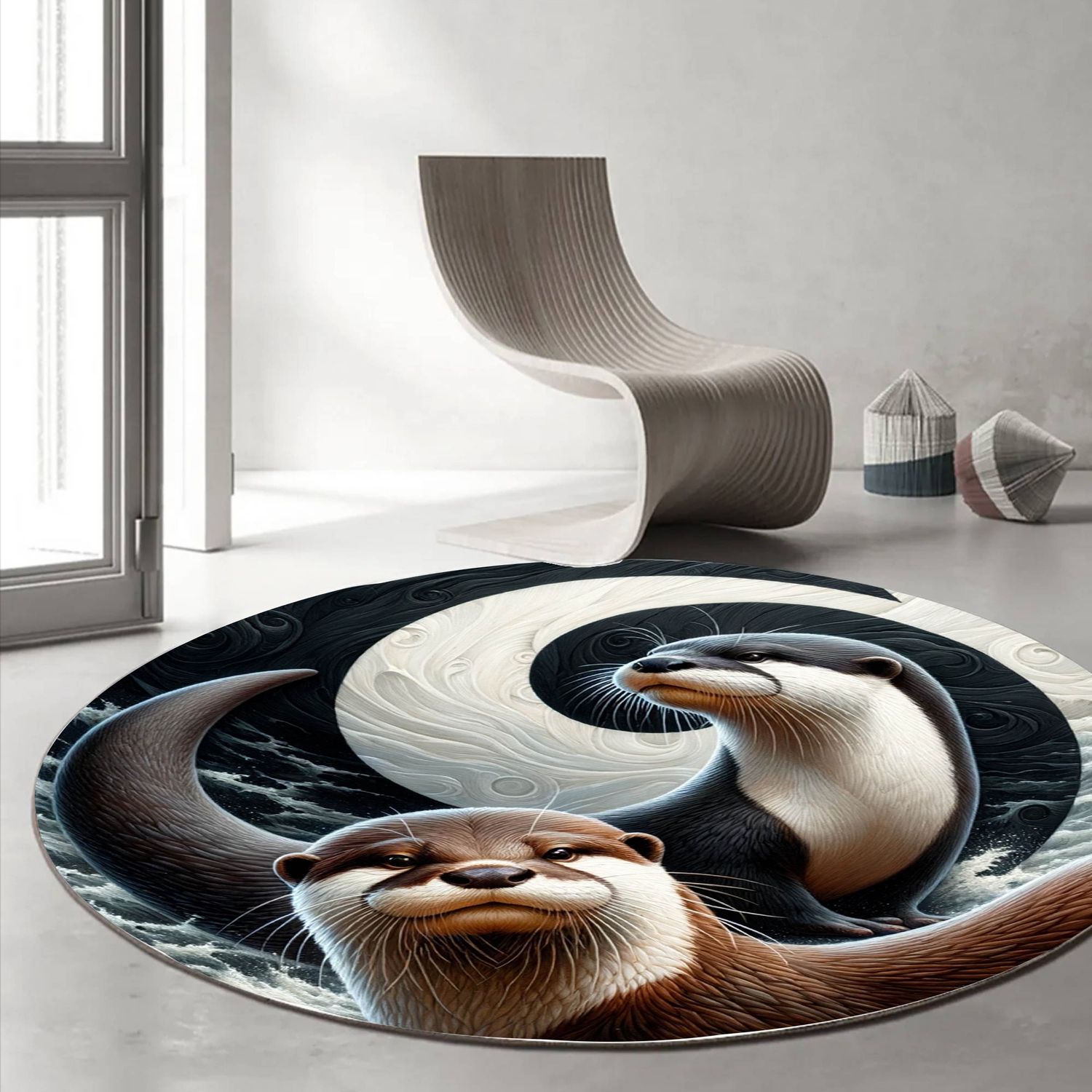 Otter - Modern Round Rug
