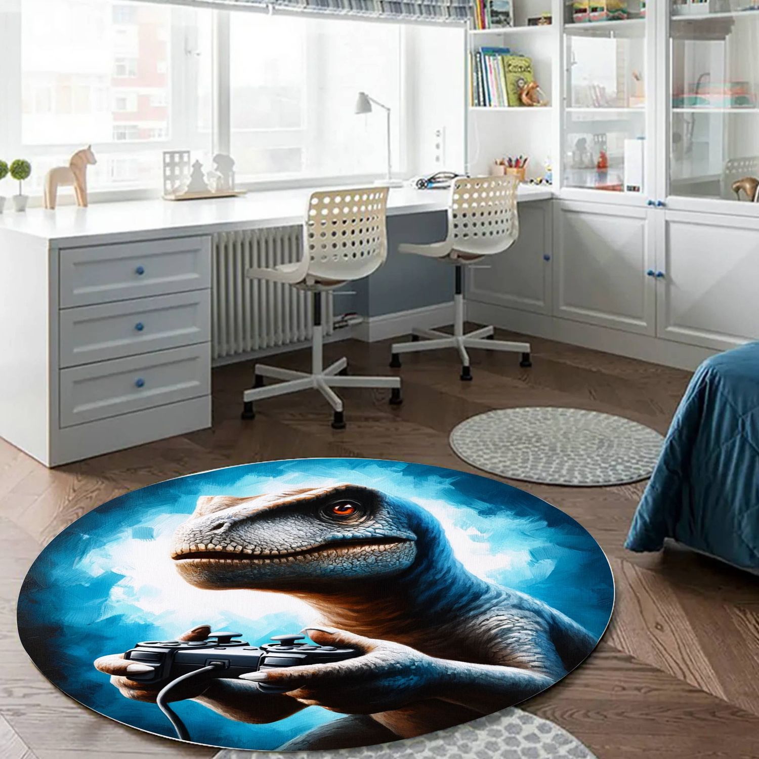 T-Rex - Gamer Round Rug