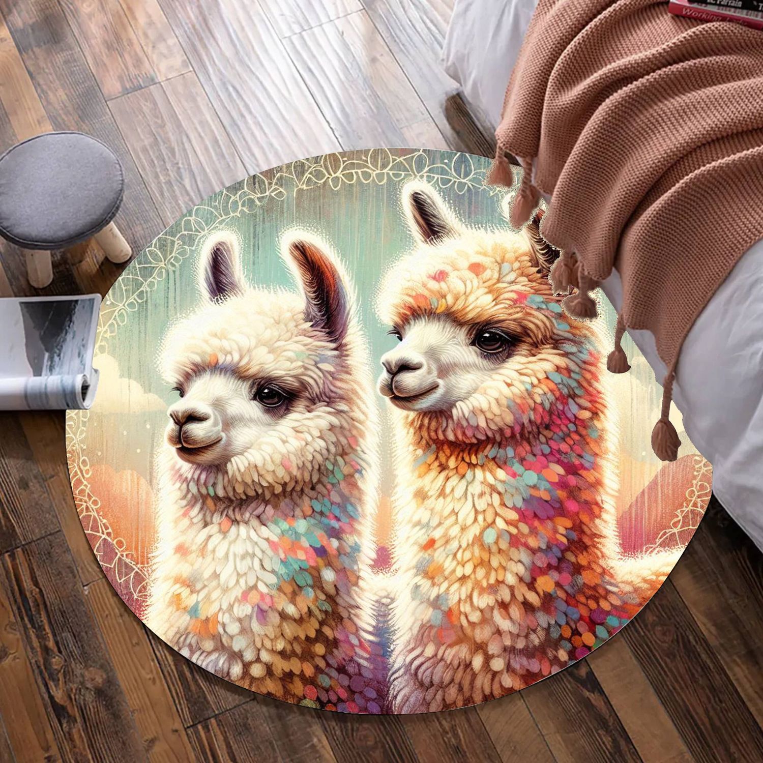 Lama round carpet
