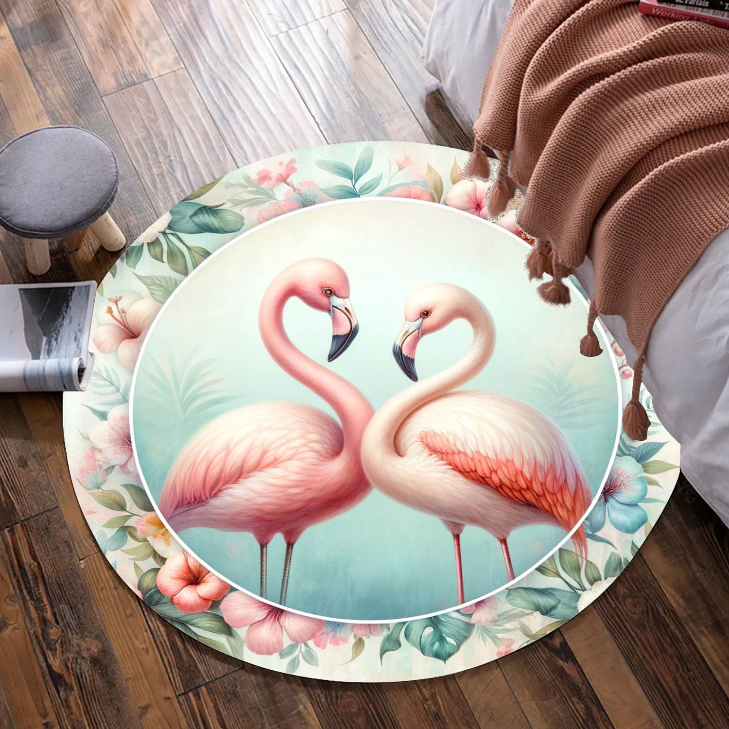 Flamingo - Tropical Round Rug