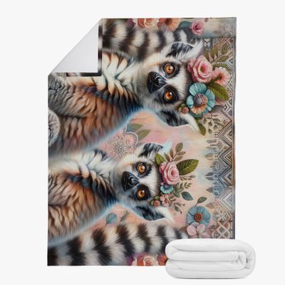 Bohomain Lemurs cuddly blanket