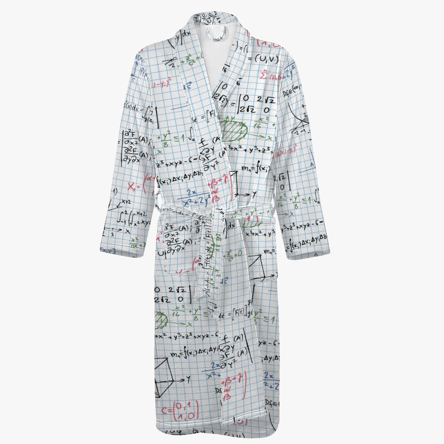 Checked math bathrobe