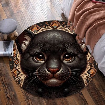 Black Panther Round Carpet