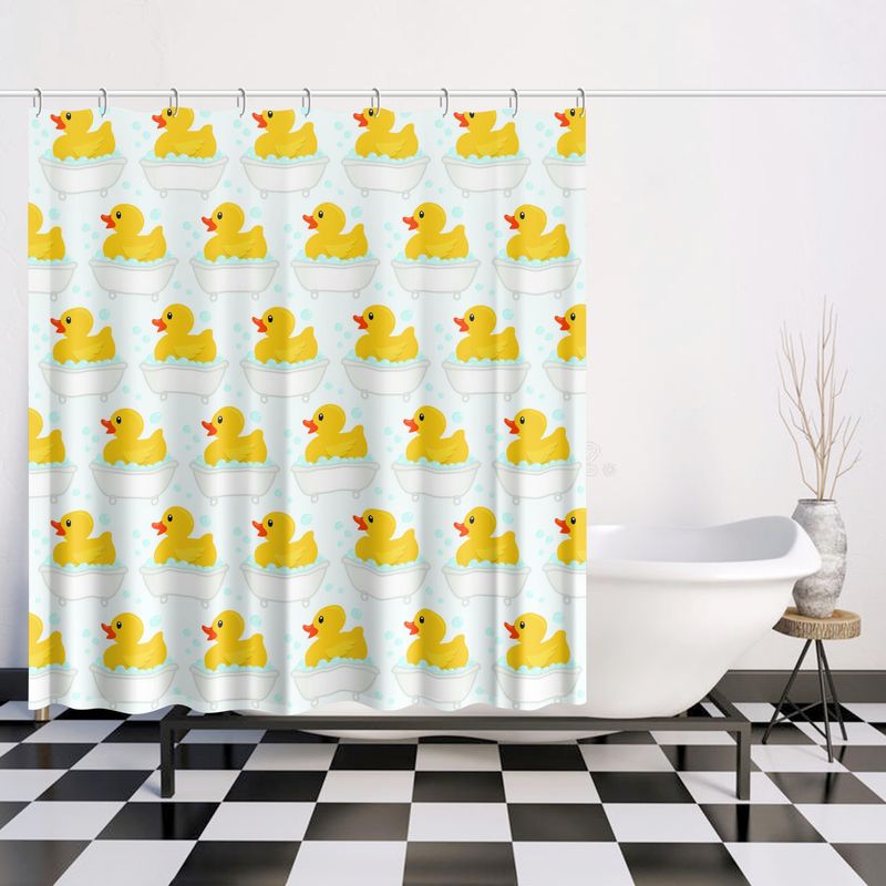Funny Rubber Ducks - Bathtub Shower Curtain