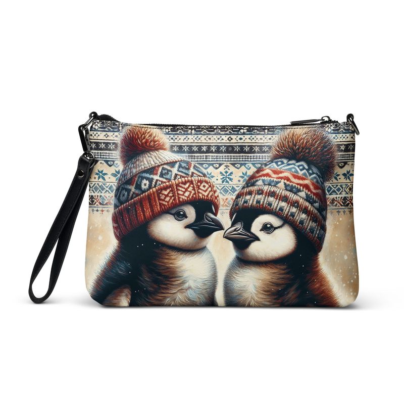 Shoulder bag wintery - penguin
