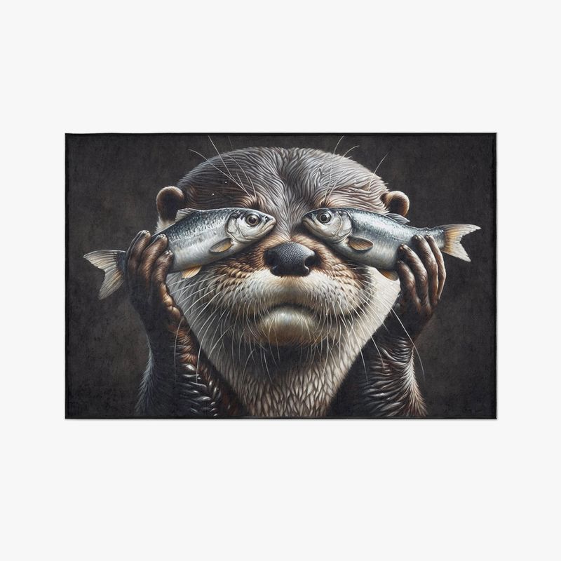 Funny Otter Floor Mat